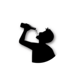 Echoholics Records Logo- White Trans